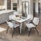 Regency Kahlo Square Table & Chair Sets, 48 W, 48 L, 29 H, Wood, Metal, Plastic Top, Maple TPL4848PLCM47GY - alternate 2